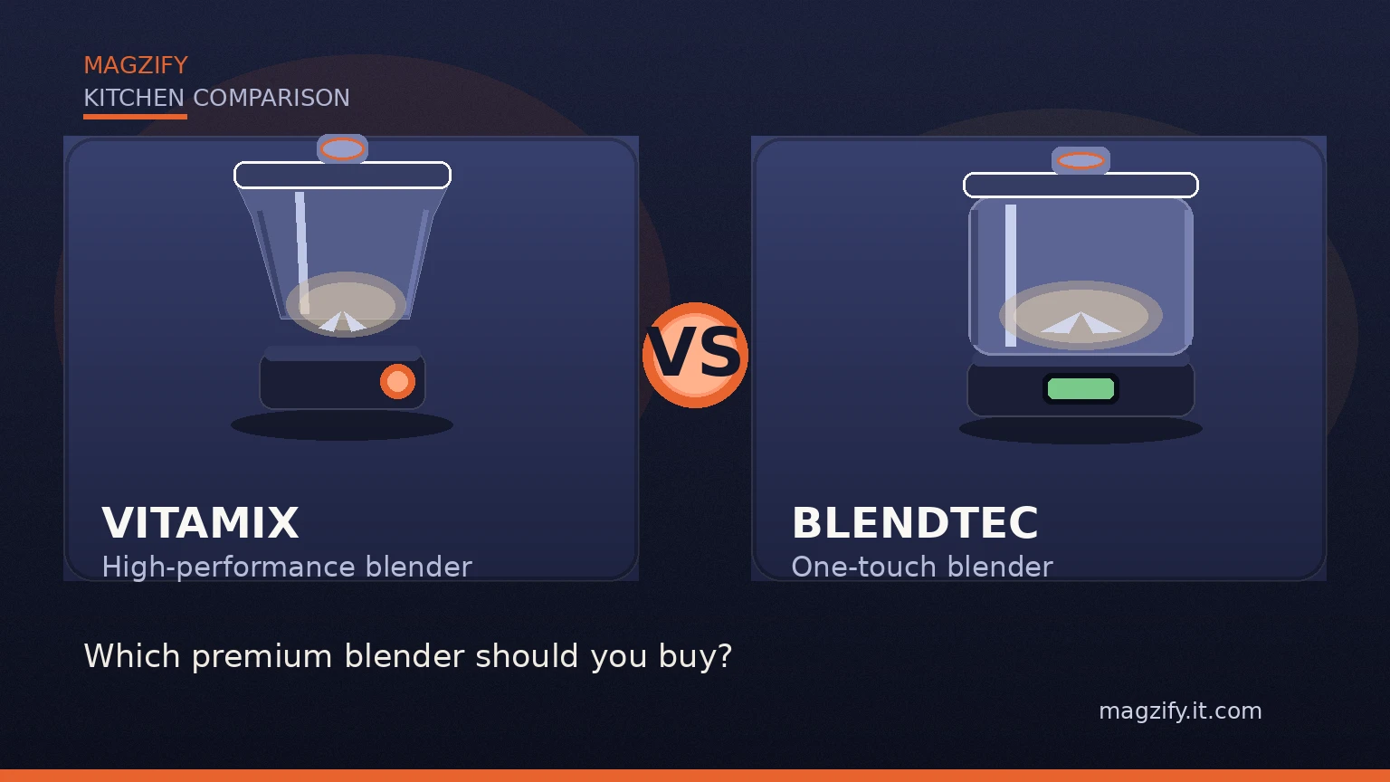 Vitamix vs Blendtec: Which Premium Blender Should You Buy?